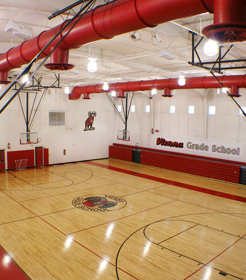 Vienna Grade School Gymnasium Addition by BHDG Architecture Interiors